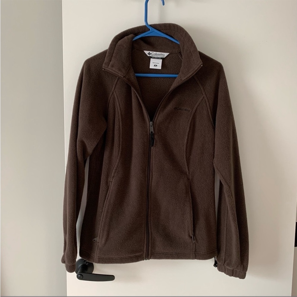 Columbia Fleece Full Zip Jacket Chocolate Brown
